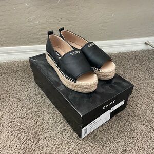 DKNY Black Espadrille Women's Shoes